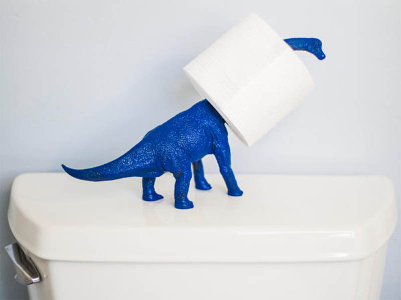 Funny Dinosaur TP Holder by msrachelhollis
