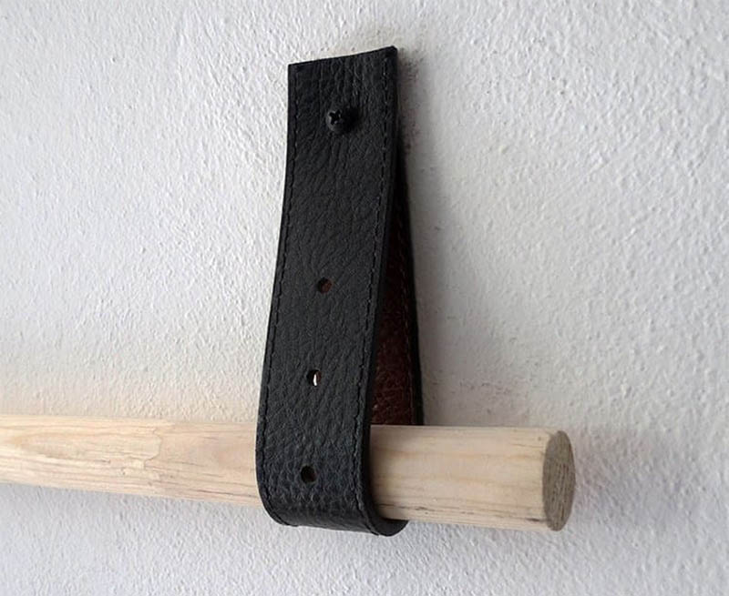 Leather and Wood TP Holder by ohohdeco