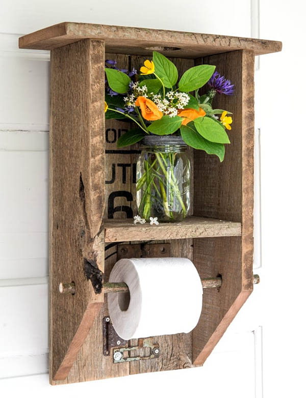 Reclaimed Wood Branch Shelf by Funkyjunkinteriors.net