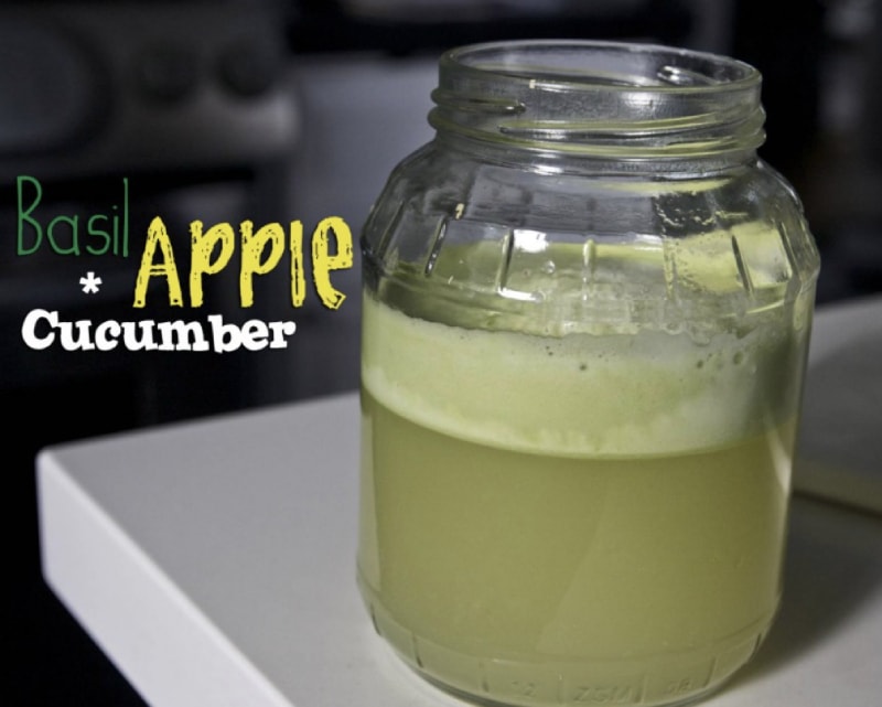 BASIL APPLE CUCUMBER JUICE