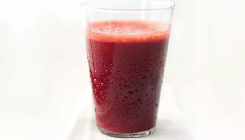Beet, Apple, and Mint Juice