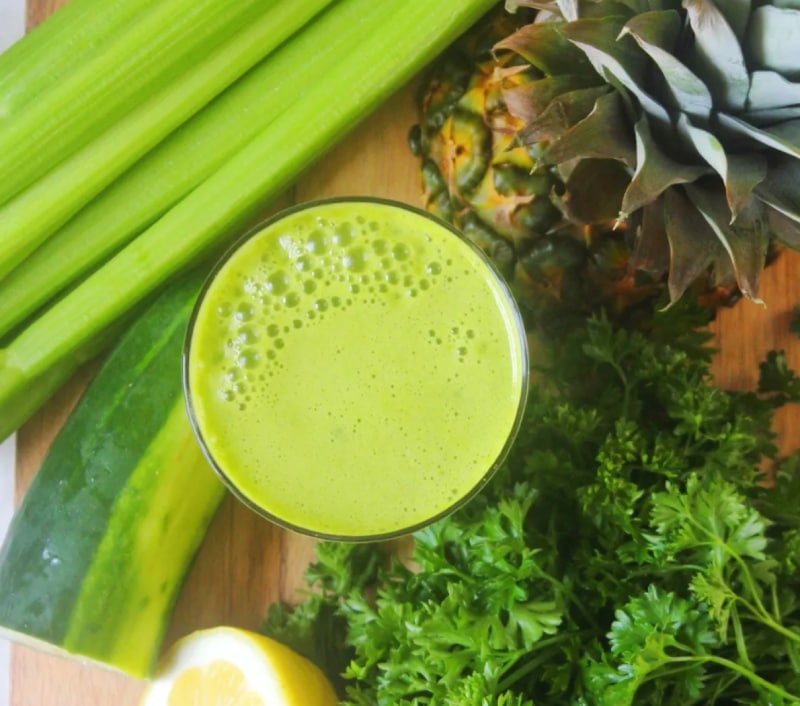 Pineapple Celery Green Juice