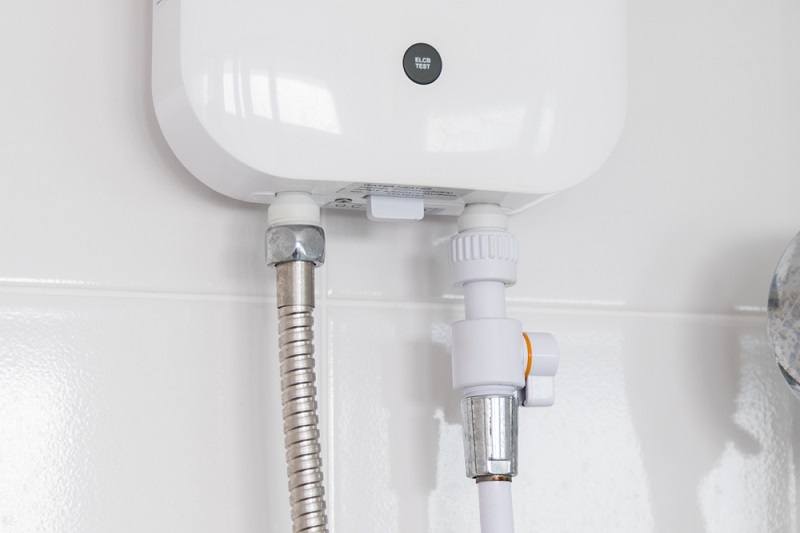 tankless electric water heater bathroom sink