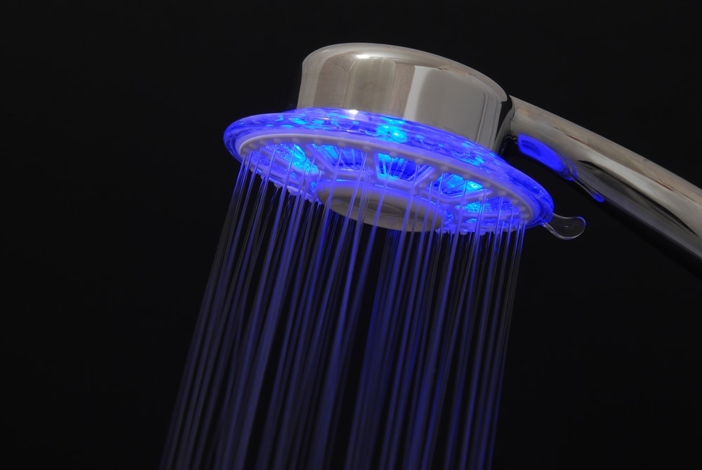 Hot Water-Saving Colorful LED With Light-Emitting Rain Shower Heads Bathroom GAC 