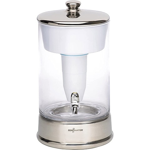 ZeroWater 40 Cup Ready-Pour Glass Filtered Water Dispenser
