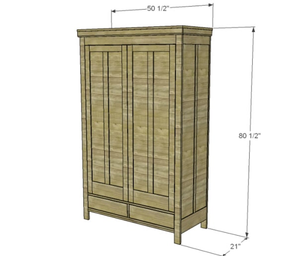 19th Century American Wardrobe by Designs By Studio C