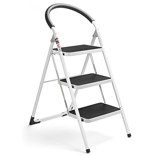 Delxo Folding 3-Feet Step Ladder