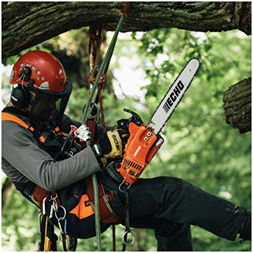 man using a chainsaw