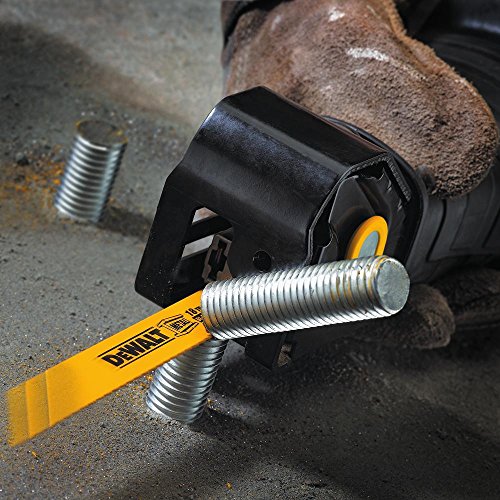 a reciprocating saw blade up-close