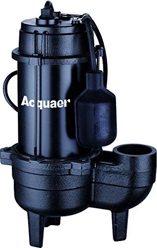 WaterAce WA50RSWW Sewage Pump Black