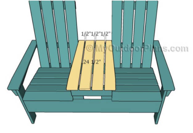 Adirondack love seat