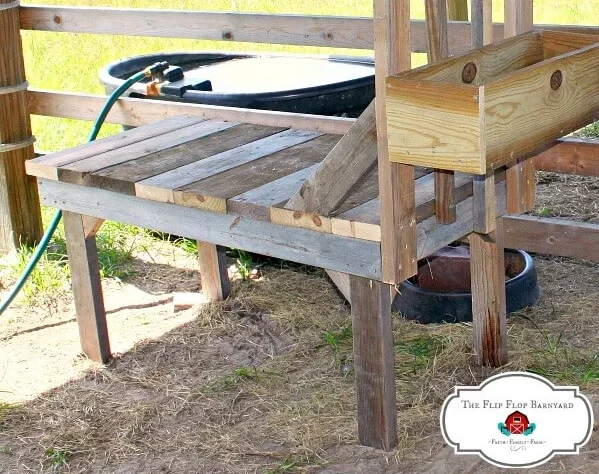 Building a goat milking stand