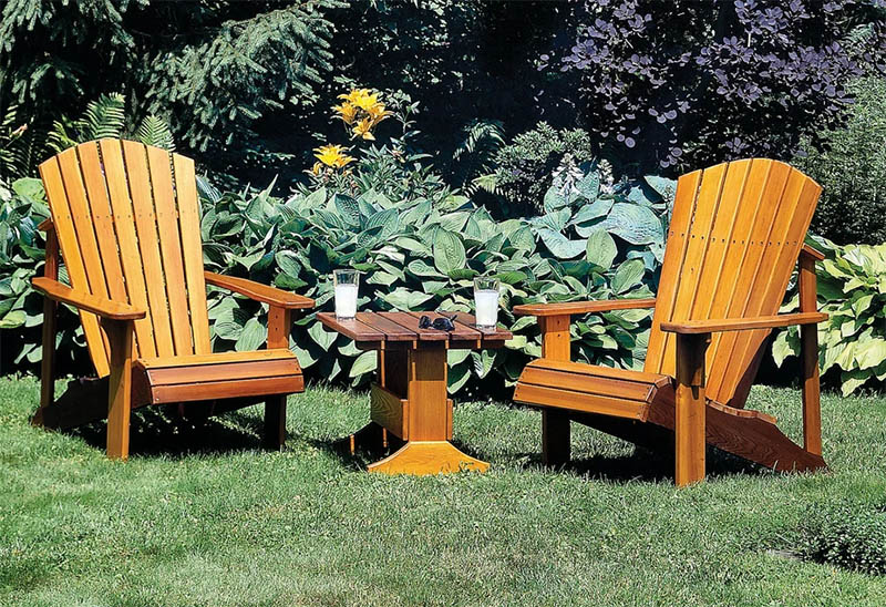 Cedar wood chairs