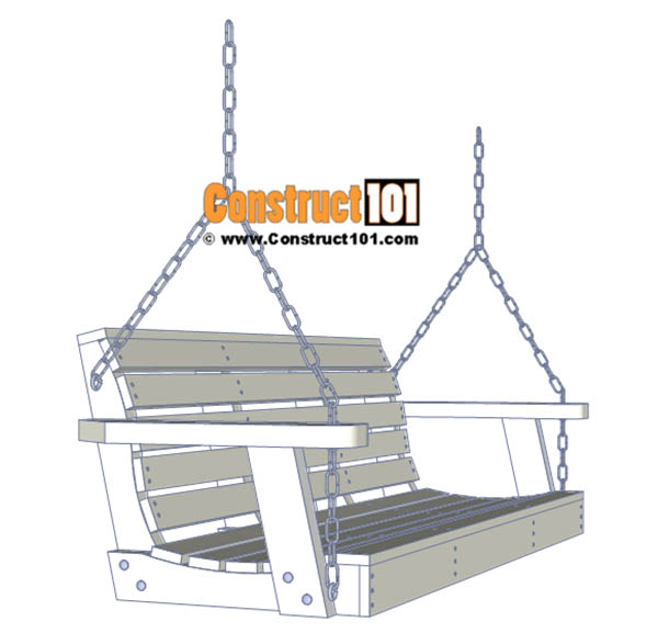 Classic DIY Porch Swing from Construct 101