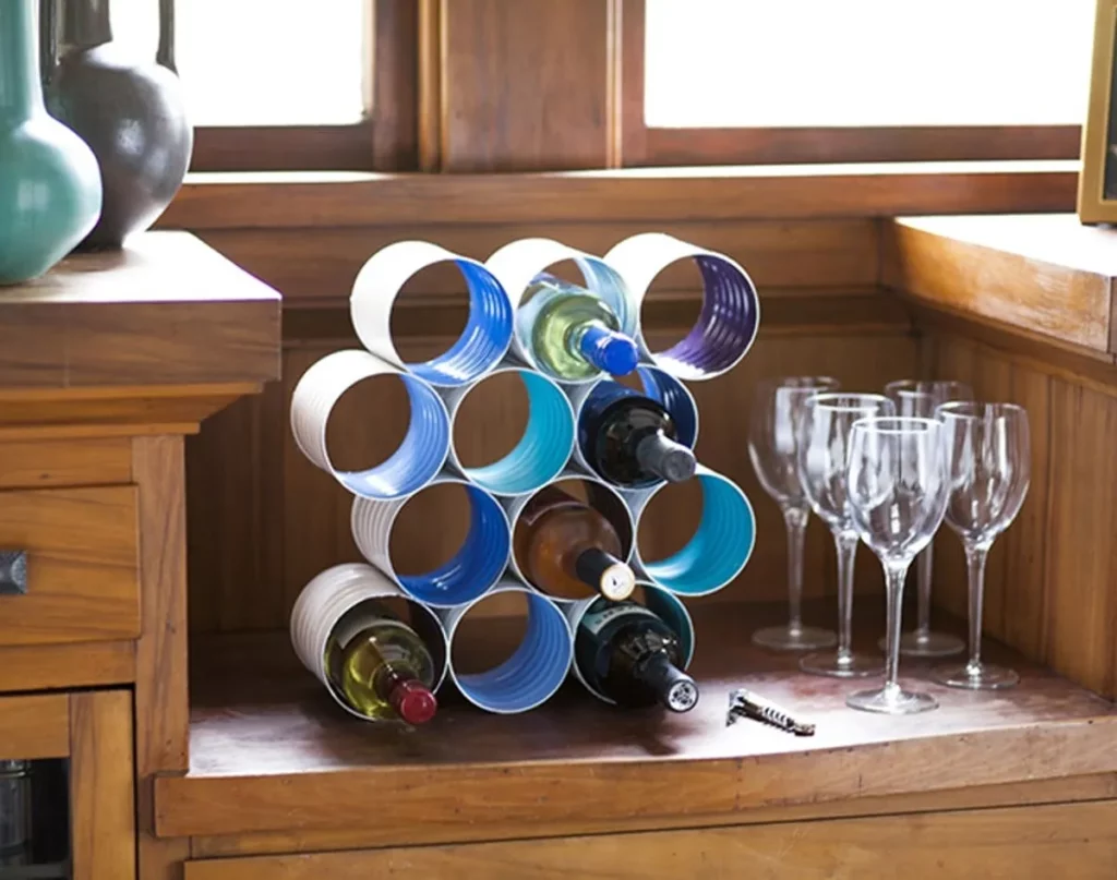 Color block wine rack