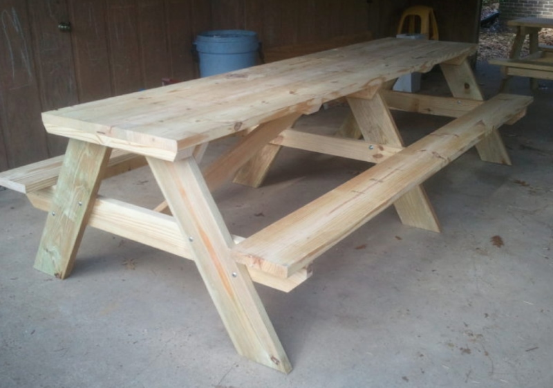 DIY 10′ Picnic tables