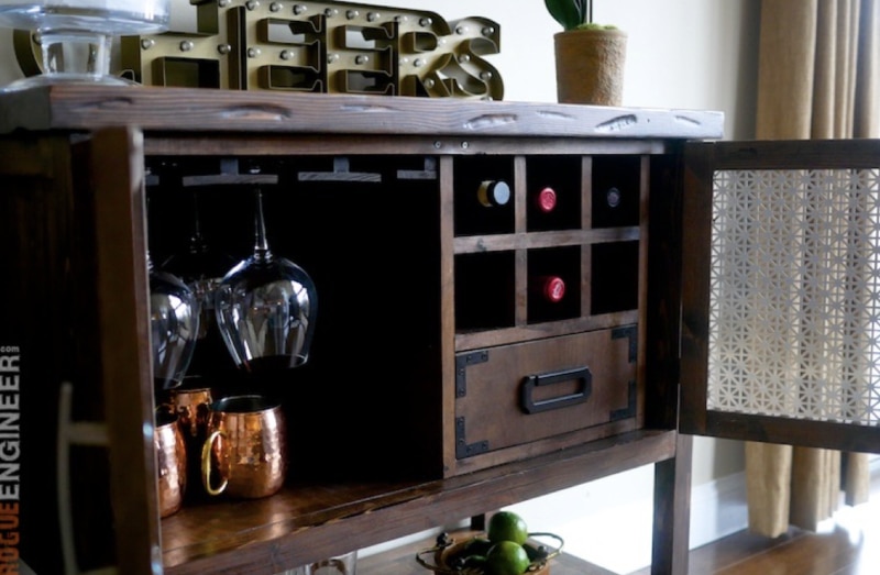 DIY Bar Cabinet