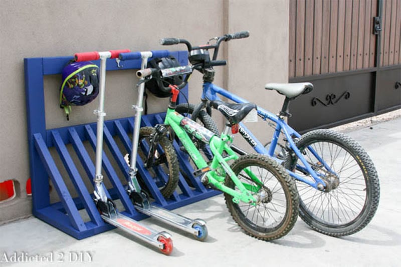 diy bike stand for garage
