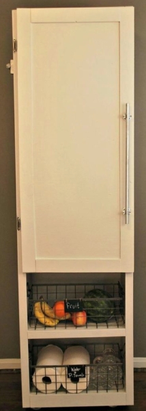 DIY Mobile Pantry Cabinet