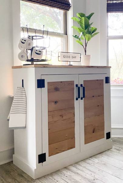 DIY Modern Farmhouse Coffee Cabinet