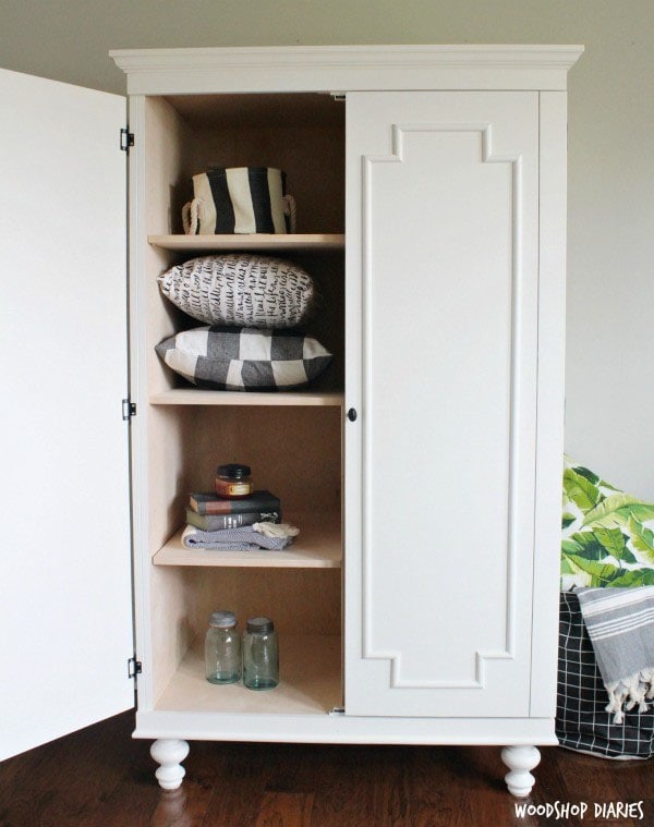 DIY Wardrobe Armoire by Wood Shop Diaries