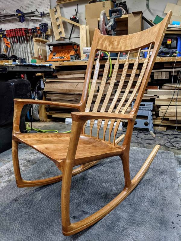 DIY curly cherry rocker