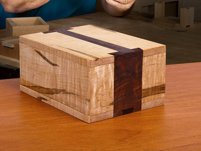 DIY dovetailed puzzle box