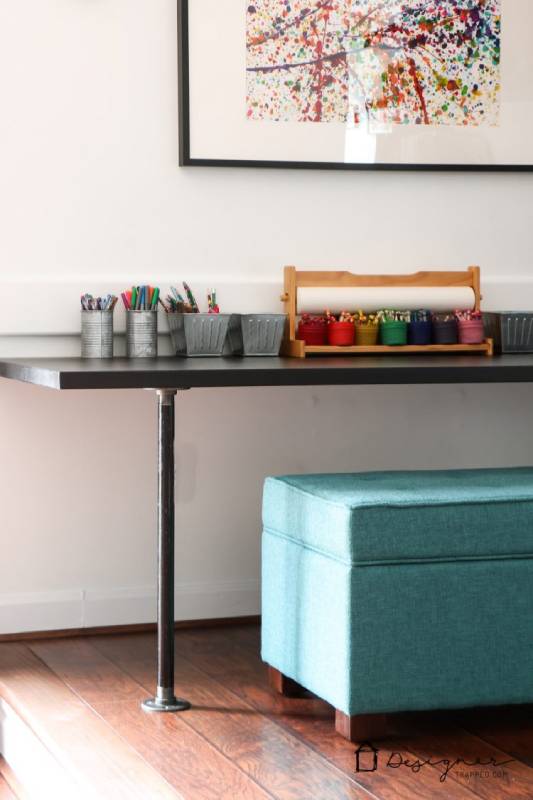 DIY pipe desk
