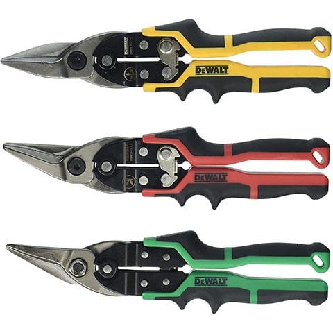 DeWalt DWHT14676 3-piece ERGO Aviation Snips Set