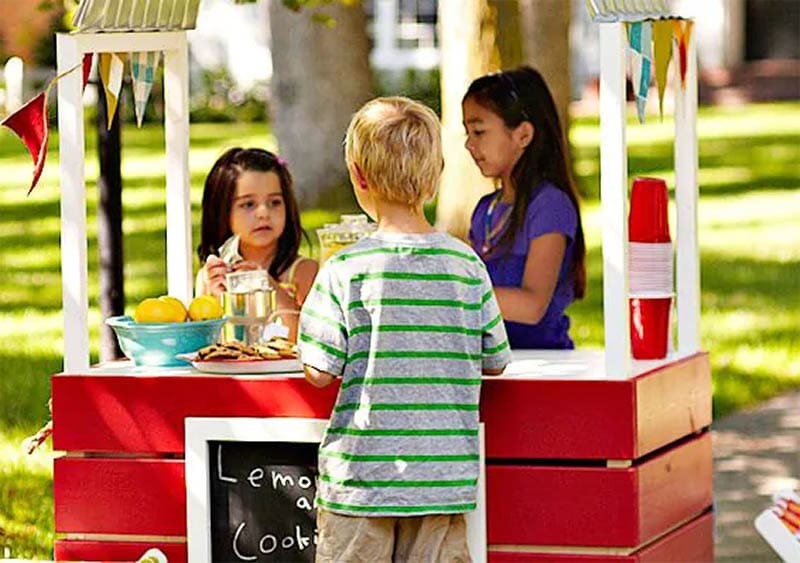 Do It Yourself Lemonade Stand from Lowes