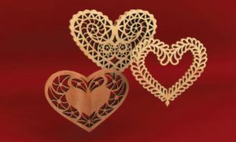 Filigree Fretwork Hearts