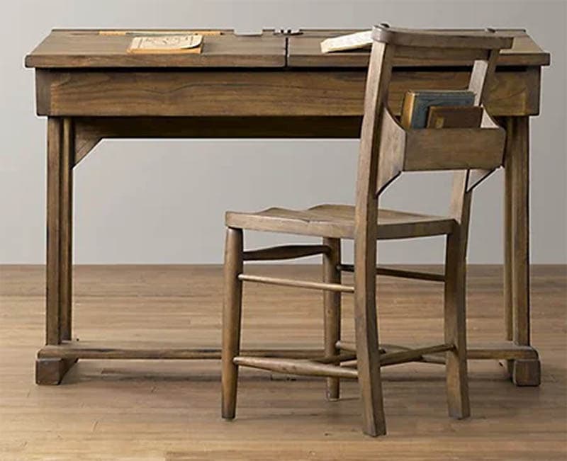 Flip-top Reproduction Child’s School Desk from Instructables