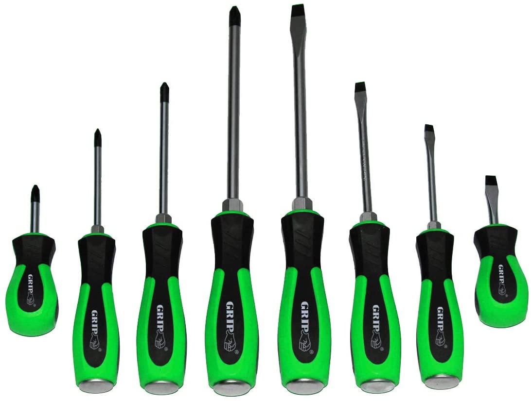 grip-on tools screwdriver set