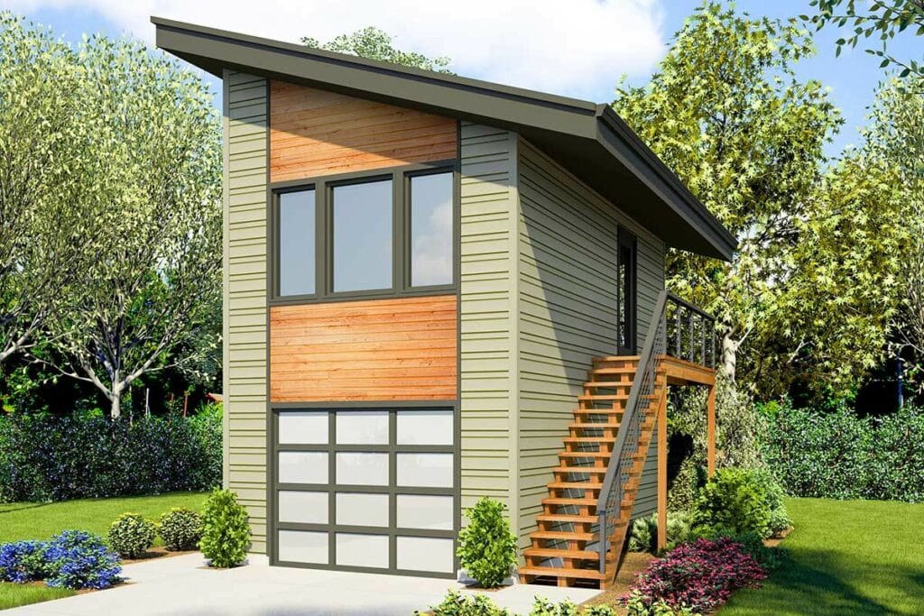 Garage apartment plan