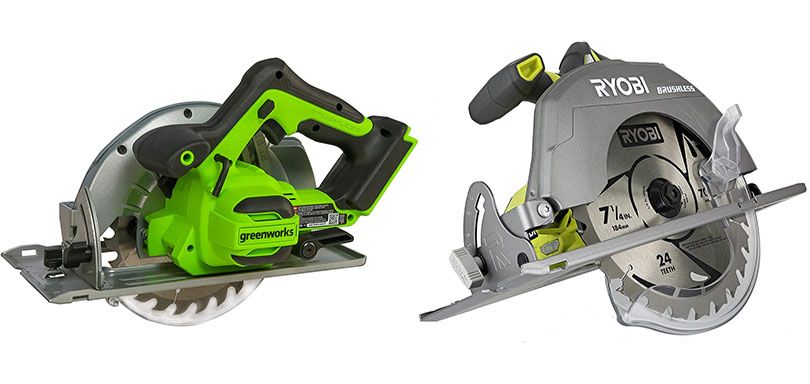 Greenworks-24V-Brushless-7-¼-Circular-Saw-vs-Ryobi-18V-ONE-P508-Circular-Saw_censored