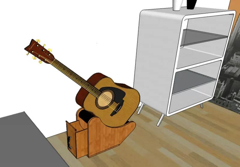 Build This Simple Guitar Stand from a Single Board of Wood