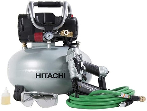 Hitachi KNT50AB Brad Nailer and Compressor Combo Kit