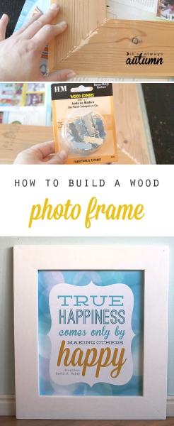 How To Build A DIY Wood Frame For Photos And Printables