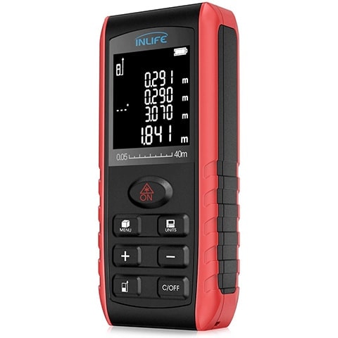 InLife Backlit LCD Laser Measure
