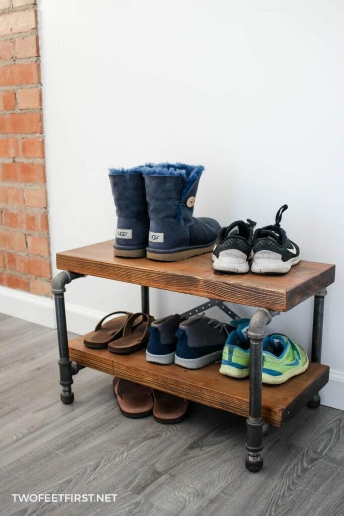 Industrial Shoe Rack by Two Feet First