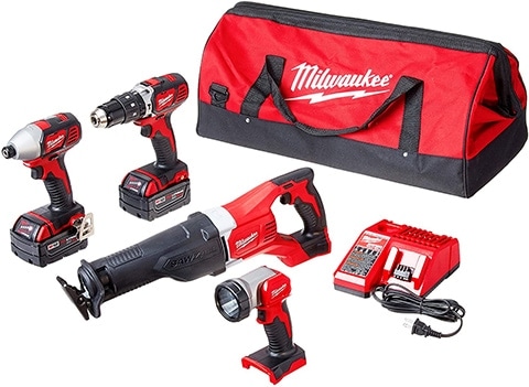 Milwaukee M18 Cordless Compact Combo Tool Kit