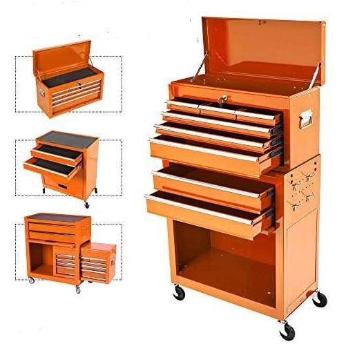 On Shine 8-Drawer Rolling Tool Chest