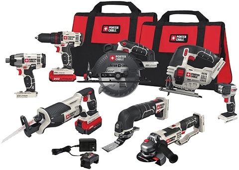 PORTER-CABLE PCCK619L8 Cordless Drill Combo Kit