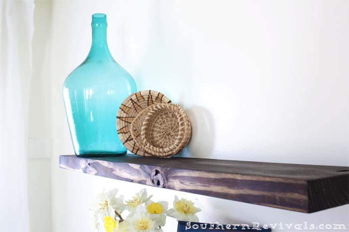 Quick and easy floating shelves