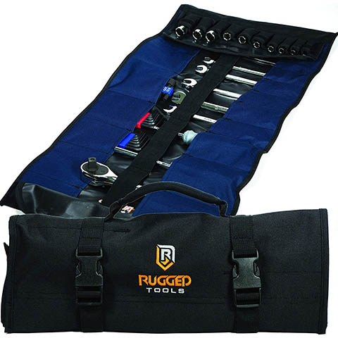 Rugged Tool Pocket Tool Roll Organizer
