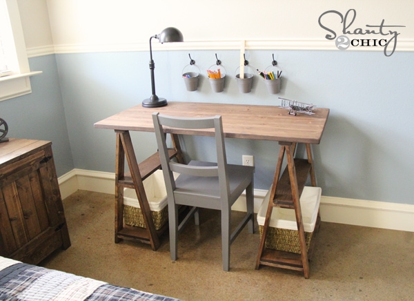 Sawhorse desk