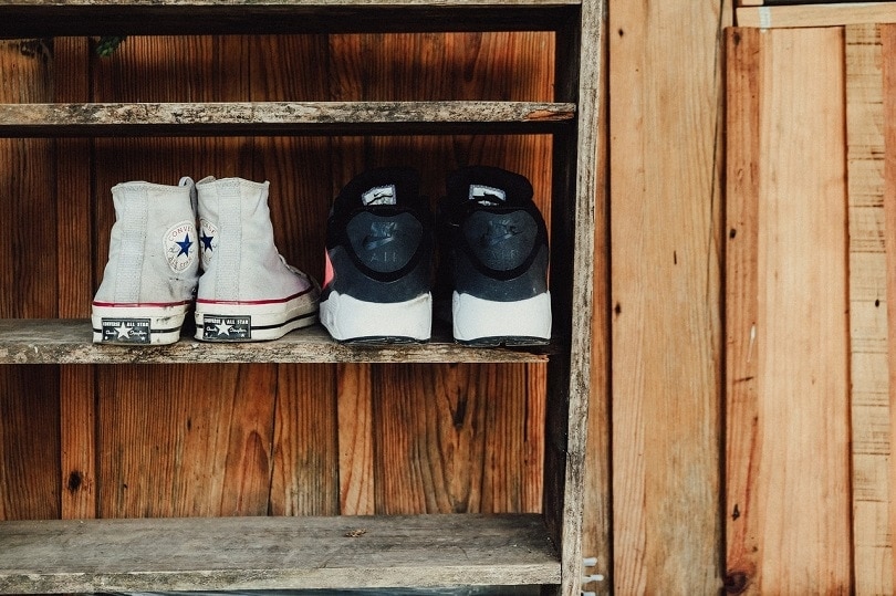 Entryway DIY Shoe Rack - Angela Marie Made