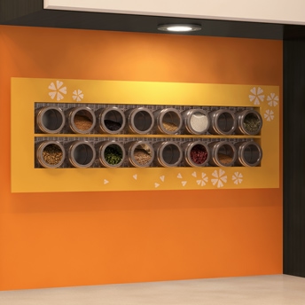Simple Wall Shelf DIY Spice Rack from Rona