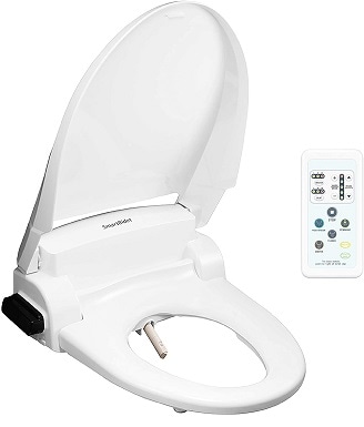 SmartBidet SB-1000 Electric Bidet Seat for Elongated Toilets with Remote Control