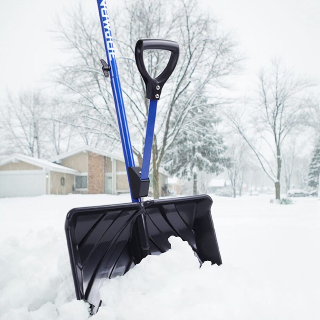 Snow Joe SJ-SHLV01 Shovelution Strain-Reducing Snow Shovel